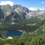 Popradské pleso z úbočí Ostrvy